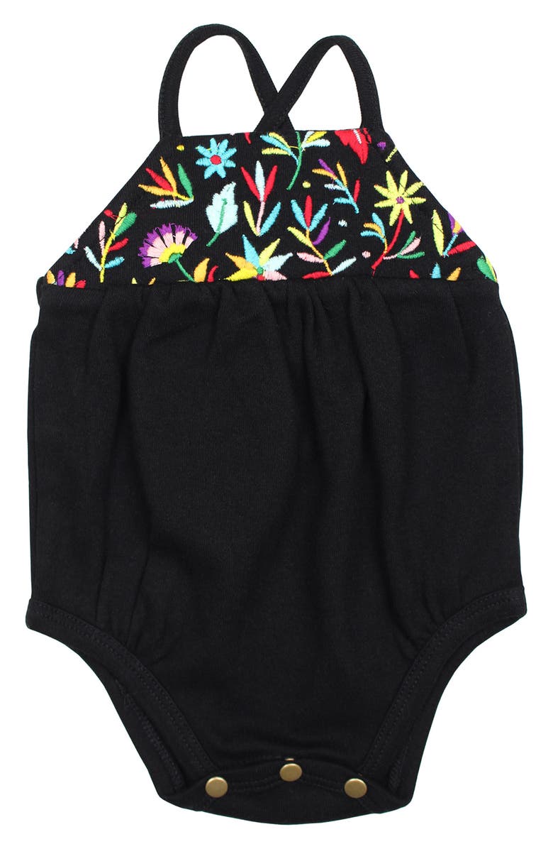 L'ovedbaby Embroidered Organic Cotton Bodysuit, Main, color, 