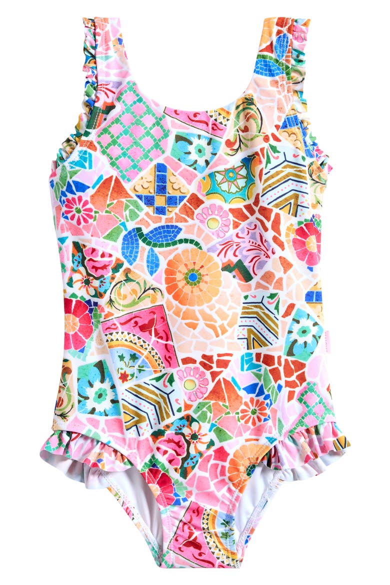 Kids' Beach Boheme One-Piece Swimsuit, Main, color, BEACH BOHEME