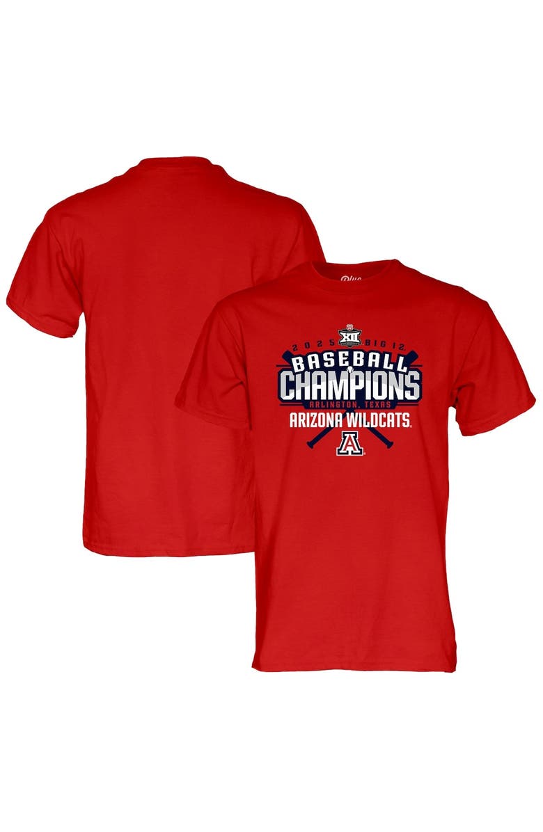 BLUE 84 Unisex Blue 84 Red Arizona Wildcats 2025 Big 12 Baseball Conference Tournament Champions T-Shirt, Main, color, 