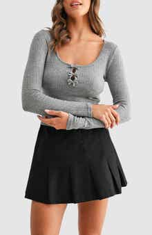All in Favor Bow Pointelle Sweater