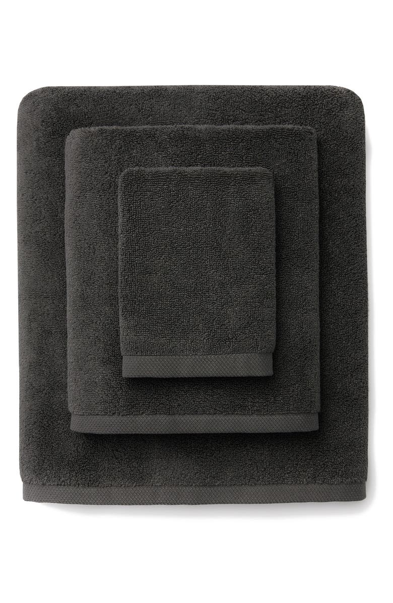 SFERRA Cielo Cotton Bath Sheet, Alternate, color, Titanium