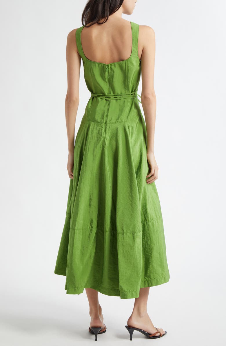 Joisian Floral Appliqué Midi Dress