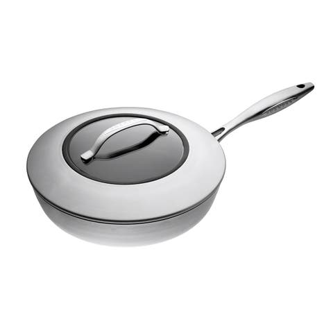 CTX 10.25 Inch Nonstick Saute Pan With Lid, Stainless Steel