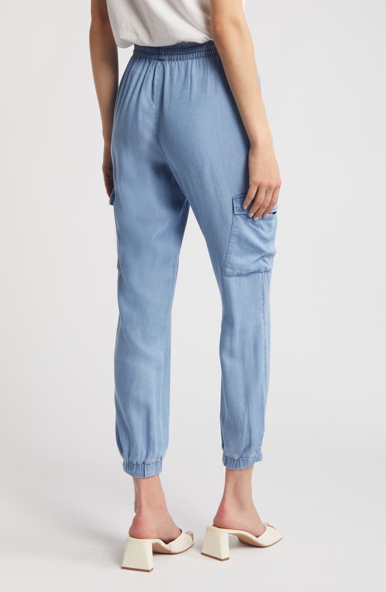 NIKKI LUND Simone Cargo Jogger Pants, Alternate, color, Blue
