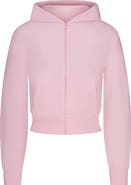 SKIMS Cotton Jersey Zip-Up Hoodie