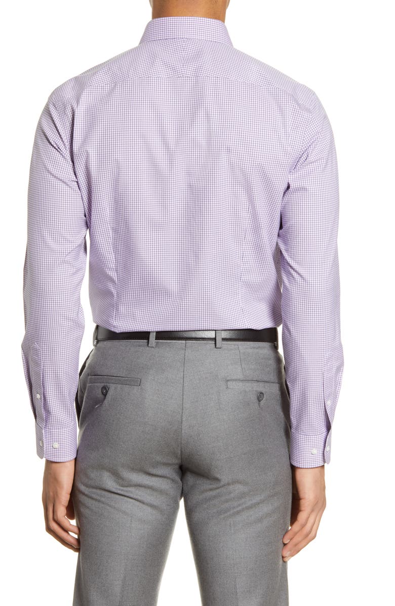 NORDSTROM MEN'S SHOP Nordstrom Extra Trim Fit Non-Iron Check Dress Shirt, Alternate, color, 
