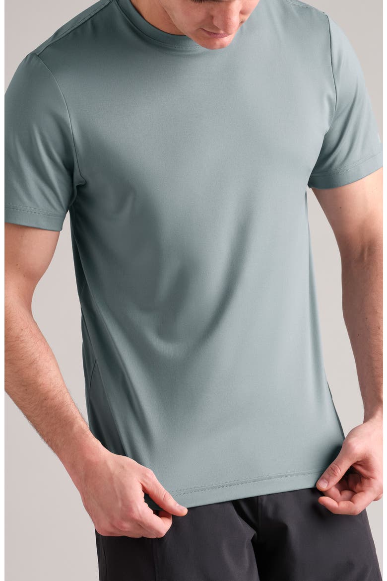 Backspin Performance T-Shirt, Main, color, STORMY SEA GR