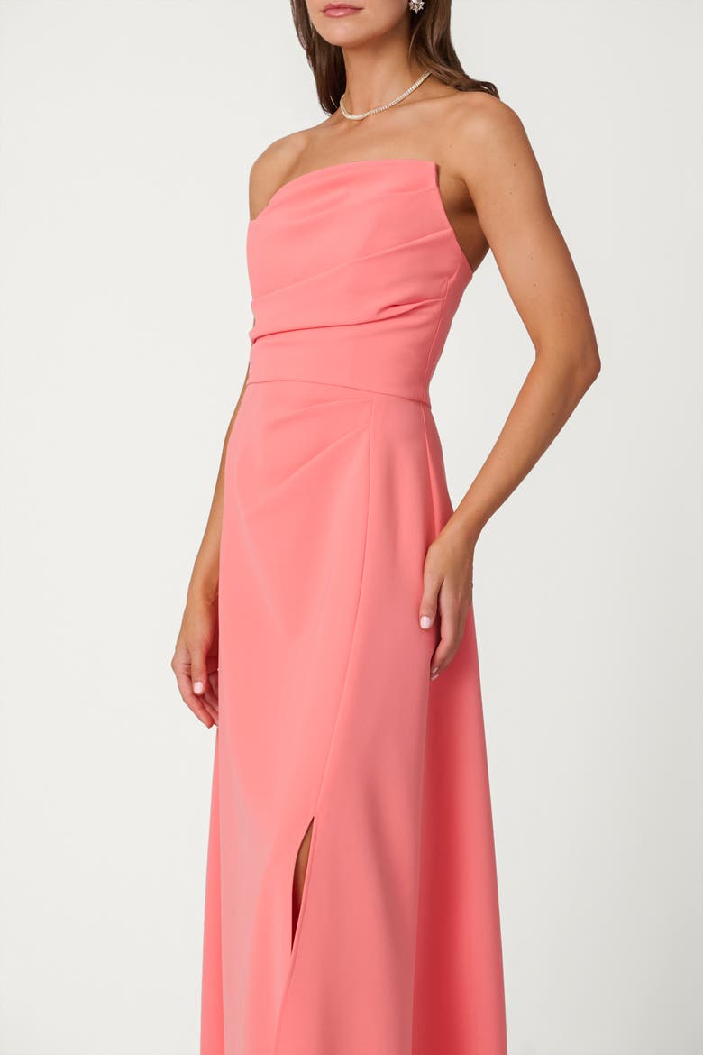 Midnight Stretch Crepe Vicki Dress, Alternate, color, Mango