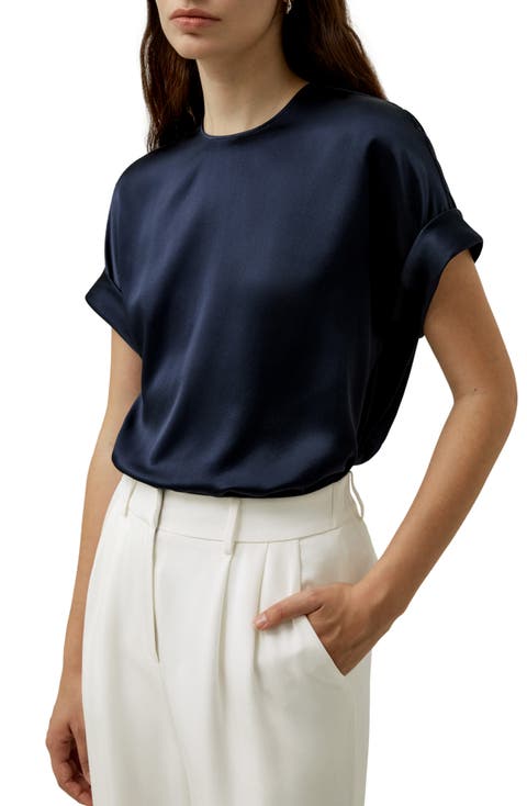 LILYSILK Women's Contemporary Oversized Silk Top