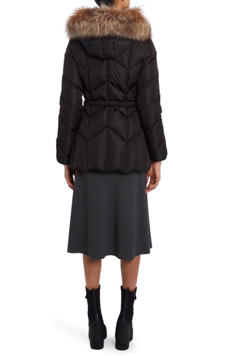 Moncler Loriot Down Jacket with Removable Genuine Shearling Trim, Alternate, color, 