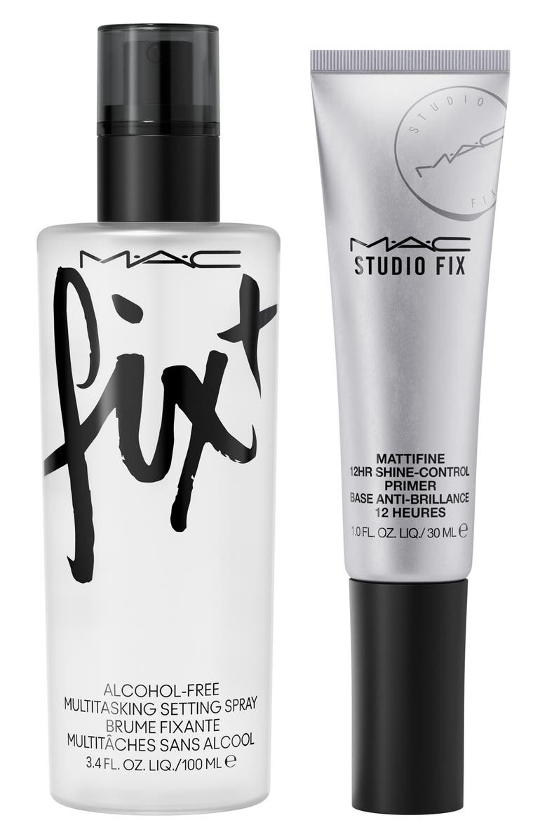 MAC Cosmetics Prime Goldmine Setting Spray + Matte Primer Duo Gift Set $70 Value, Main, color, 