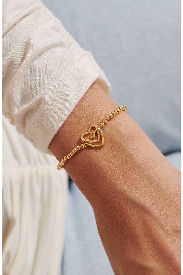 A Little 'Happy Birthday' Bracelet In Gold-Tone Plating, Alternate, color, Metallic Gold