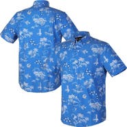Reyn Spooner Men's Reyn Spooner Blue Detroit Lions Throwback Kekai Performance Button-Down Shirt