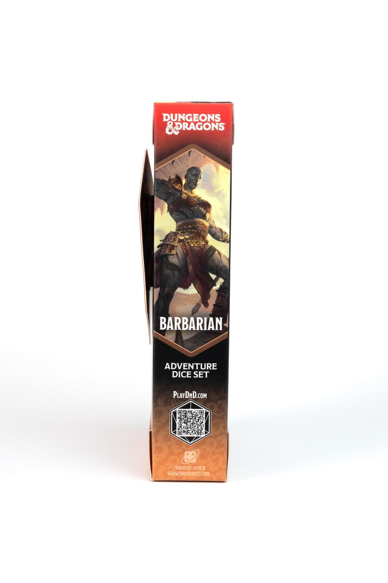 D&D Adventure Dice Barbarian Orange, 15Pc Rpg Set, Alternate, color, Orange