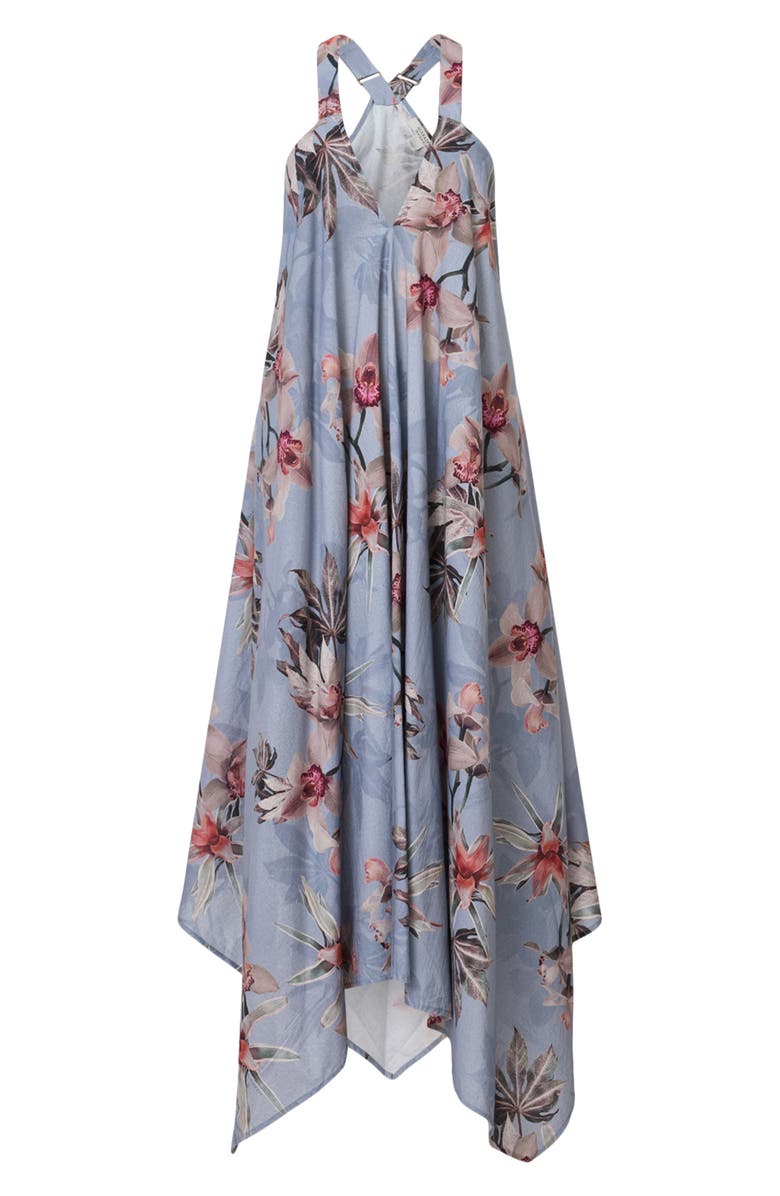 AllSaints Lil Handkerchief Hem Organic Cotton Dress, Alternate, color,