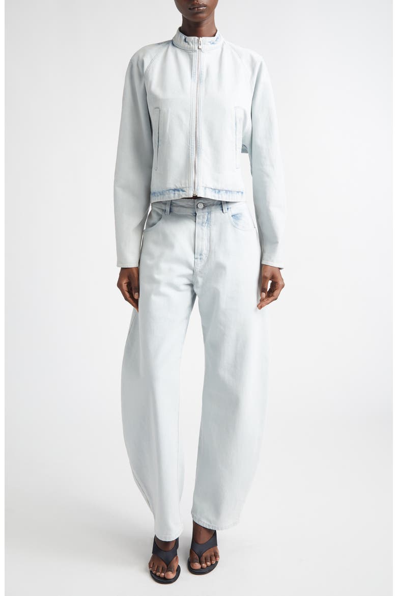 Round Denim Jacket, Alternate, color, BLEU GIVRE