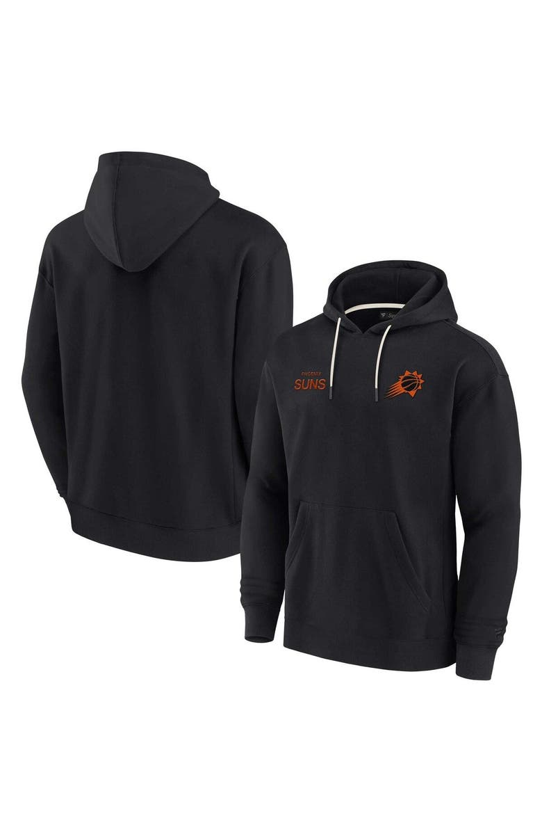Fanatics Signature Unisex Fanatics Black Phoenix Suns Elements Super Soft Fleece Pullover Hoodie, Main, color, Black