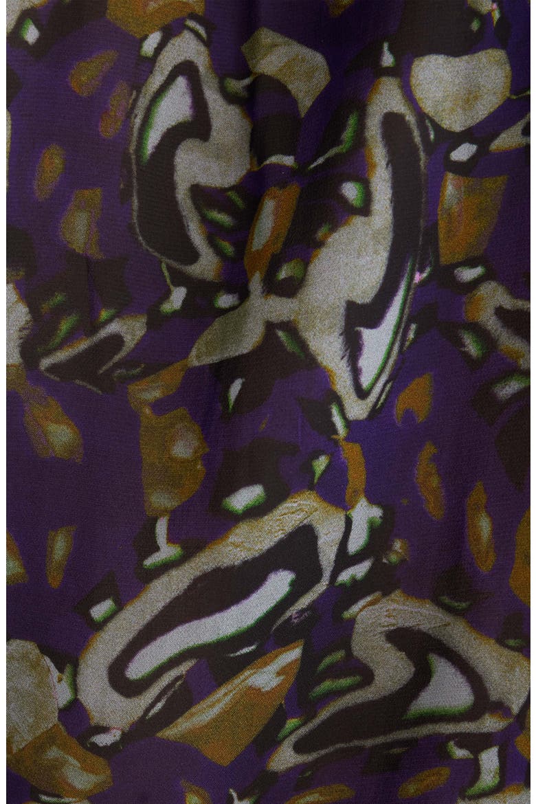 Calma Embellished Georgette Blouse, Alternate, color, PURPLE