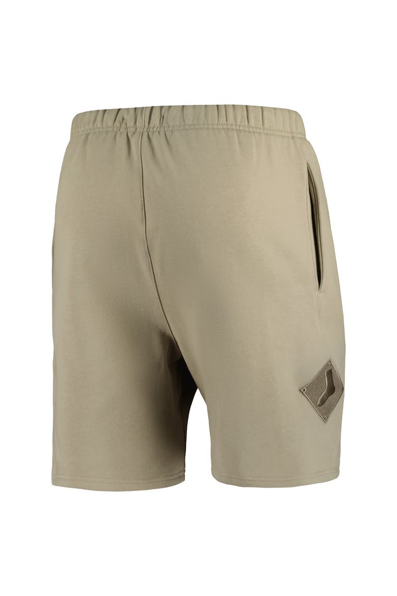 Men's Pro Standard Khaki Chicago White Sox Neutral Fleece Shorts, Alternate, color, Khaki