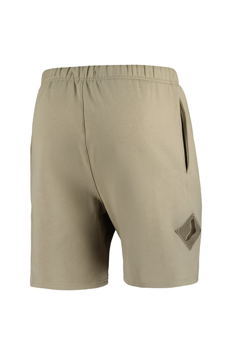 PRO STANDARD Men's Pro Standard Khaki Chicago White Sox Neutral Fleece Shorts, Alternate, color, Khaki