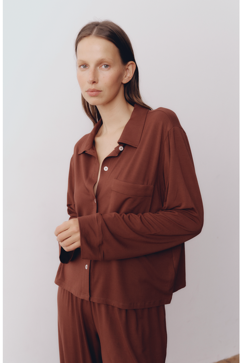 Sloan PJ Set, Alternate, color, Toast