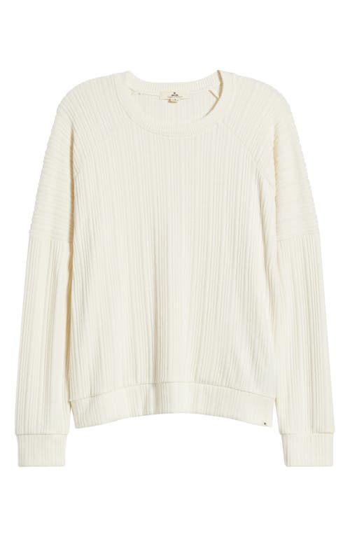 Rip Curl Cosy Raglan Sleeve Pullover In Off White