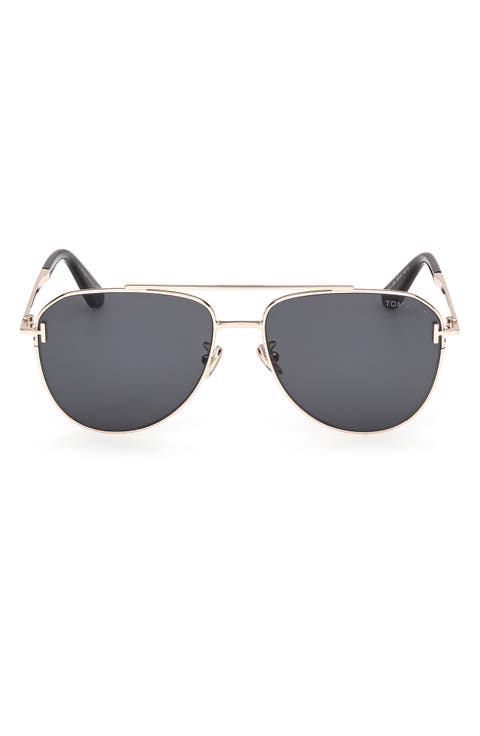 59mm Aviator Sunglasses