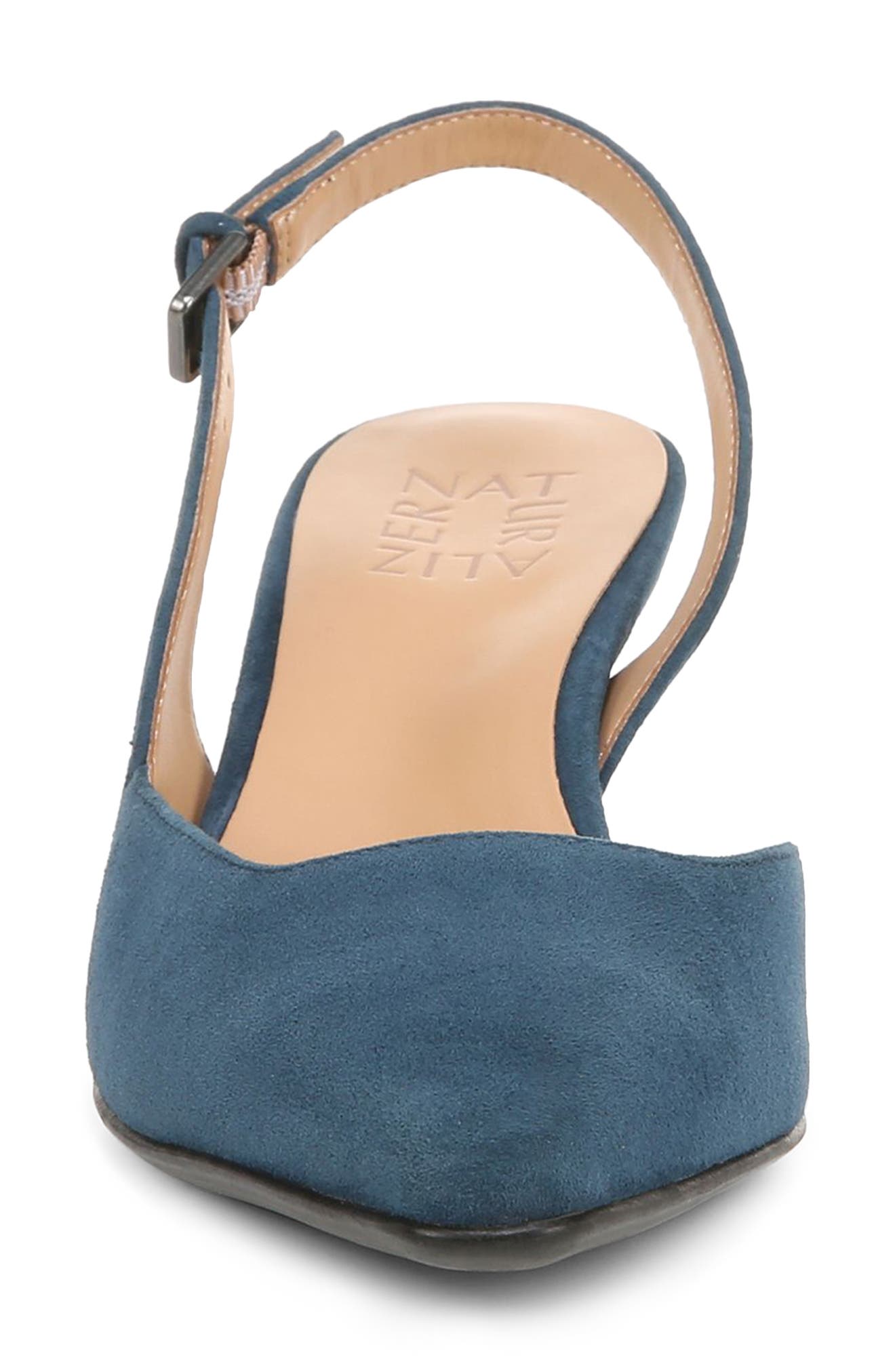 Naturalizer Dalary Slingback Pump - Wide Width Available, Alternate, color, Oceanic Blue Suede