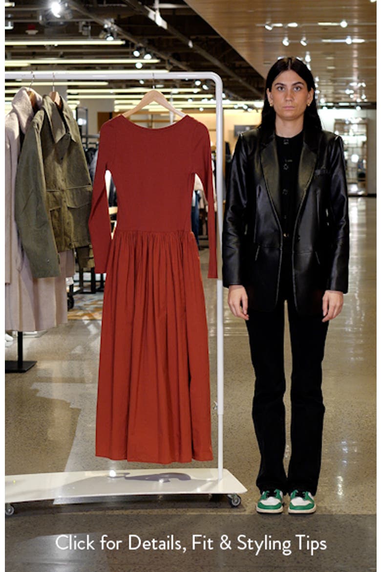 Open Back Long Sleeve Maxi Dress video