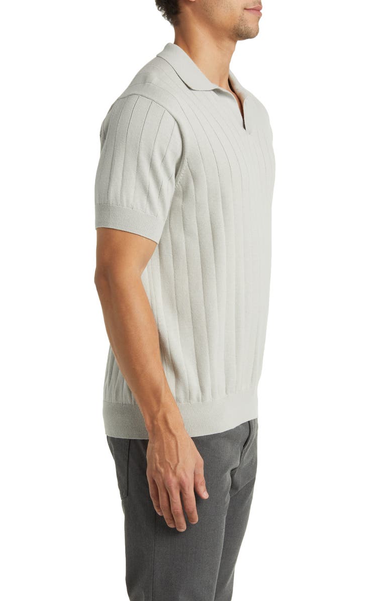 Rodd & Gunn Frey's Crescent Rib Cotton Sweater Polo, Alternate, color, Stone