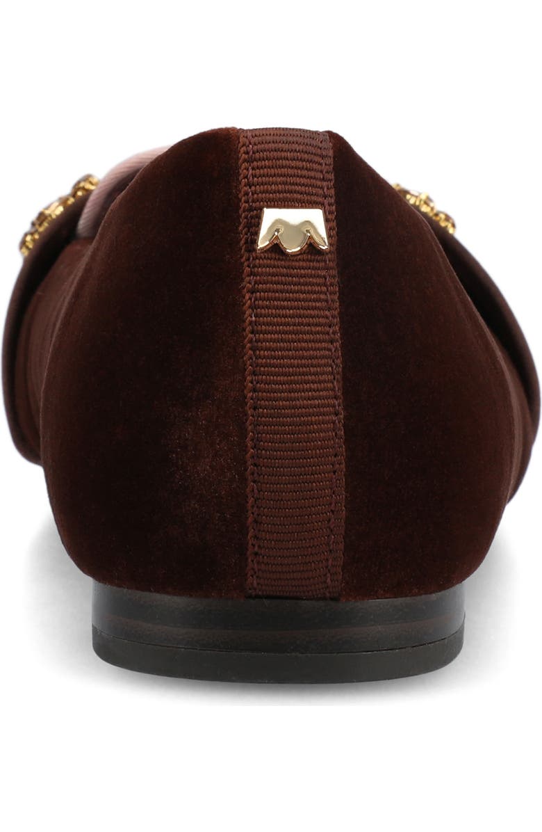 Birdies The Sparrow Loafer Velvet Jewel, Alternate, color, Brandy