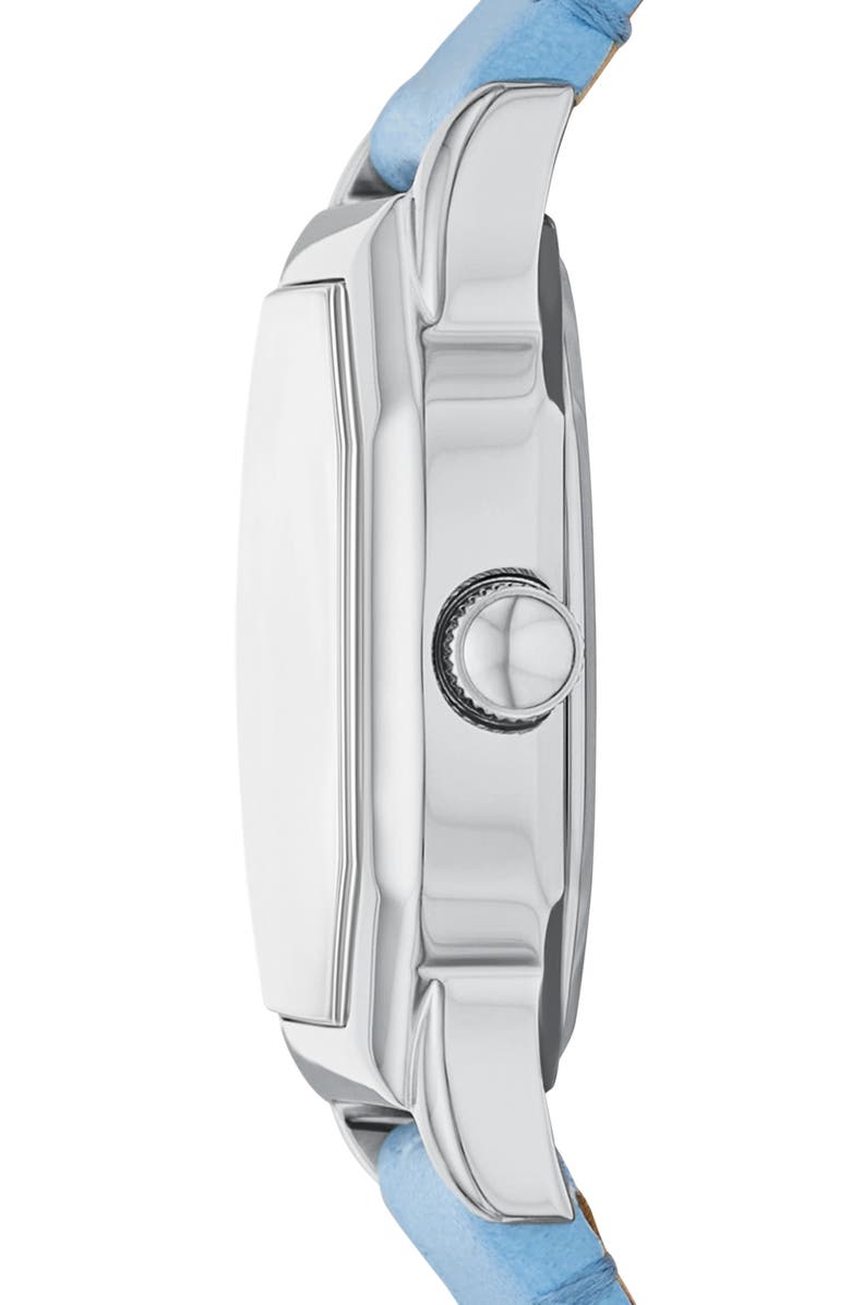 Fossil Harlow Croc Embossed Leather Strap Watch, 27mm, Alternate, color,