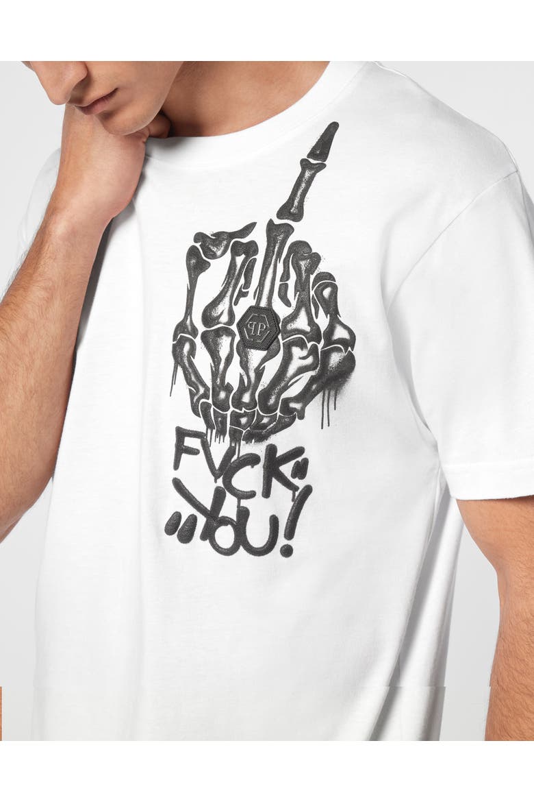 T-Shirt Round Neck Men, Alternate, color, white