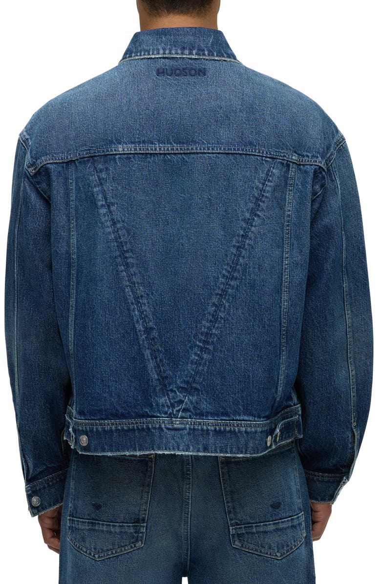 Hudson Jeans Denim Trucker Jacket, Alternate, color, 