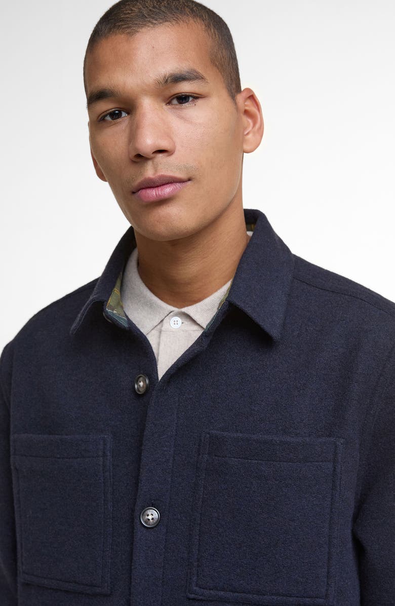 Barbour Marlow Tailored Overshirt, Alternate, color, Navy Marl