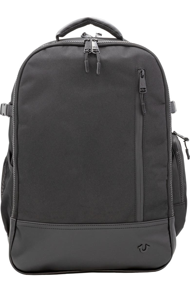 True Religion Hemi Canvas Backpack, Main, color, Black