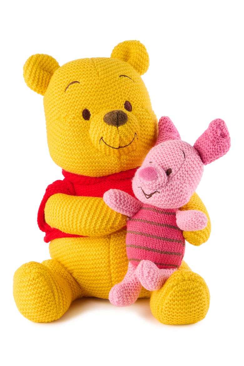 Disney Pooh & Piglet Stuffed Toy, Main, color, YELLOW MULTI