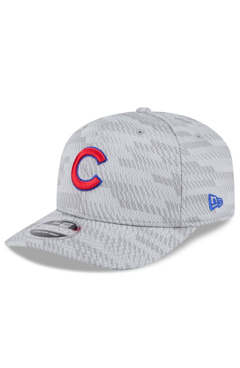 New Era Men's New Era Gray Chicago Cubs 2025 MLB Clubhouse 9SEVENTY Stretch-Snap Hat, Alternate, color, 