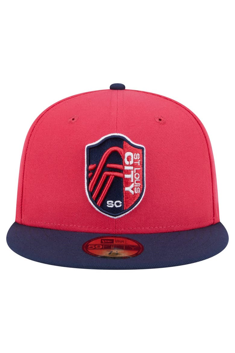 Men's New Era  Red St. Louis City SC 2025 Kickoff 59FIFTY Fitted Hat, Alternate, color, Red