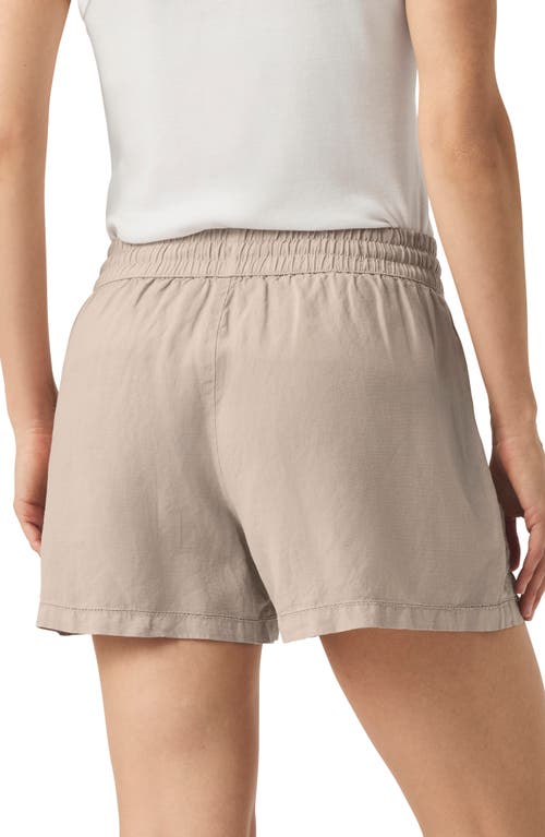 Splendid Catalina Linen Blend Shorts In Gray
