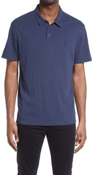 John Varvatos Men's Victor Solid Slub Cotton Polo