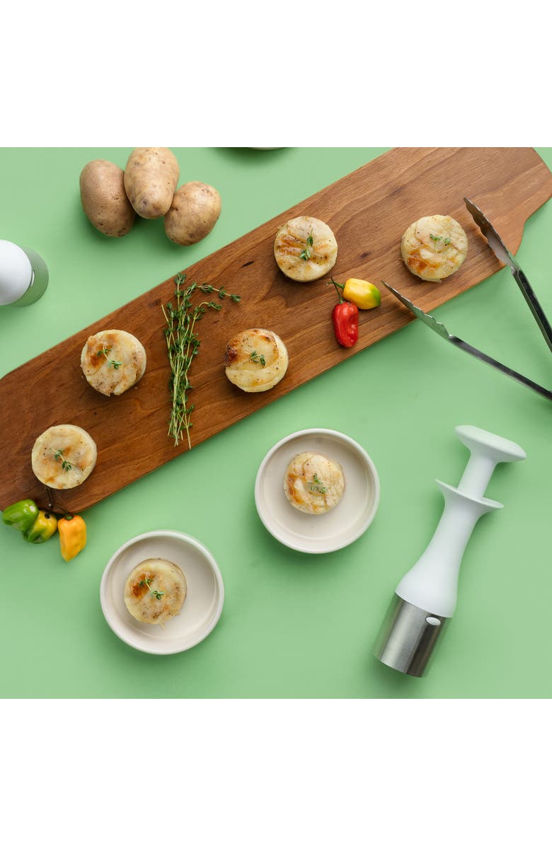 CUISIPRO Scoop And Stack Cylinder Shaped Ice Cream Scoop, Alternate, color, White