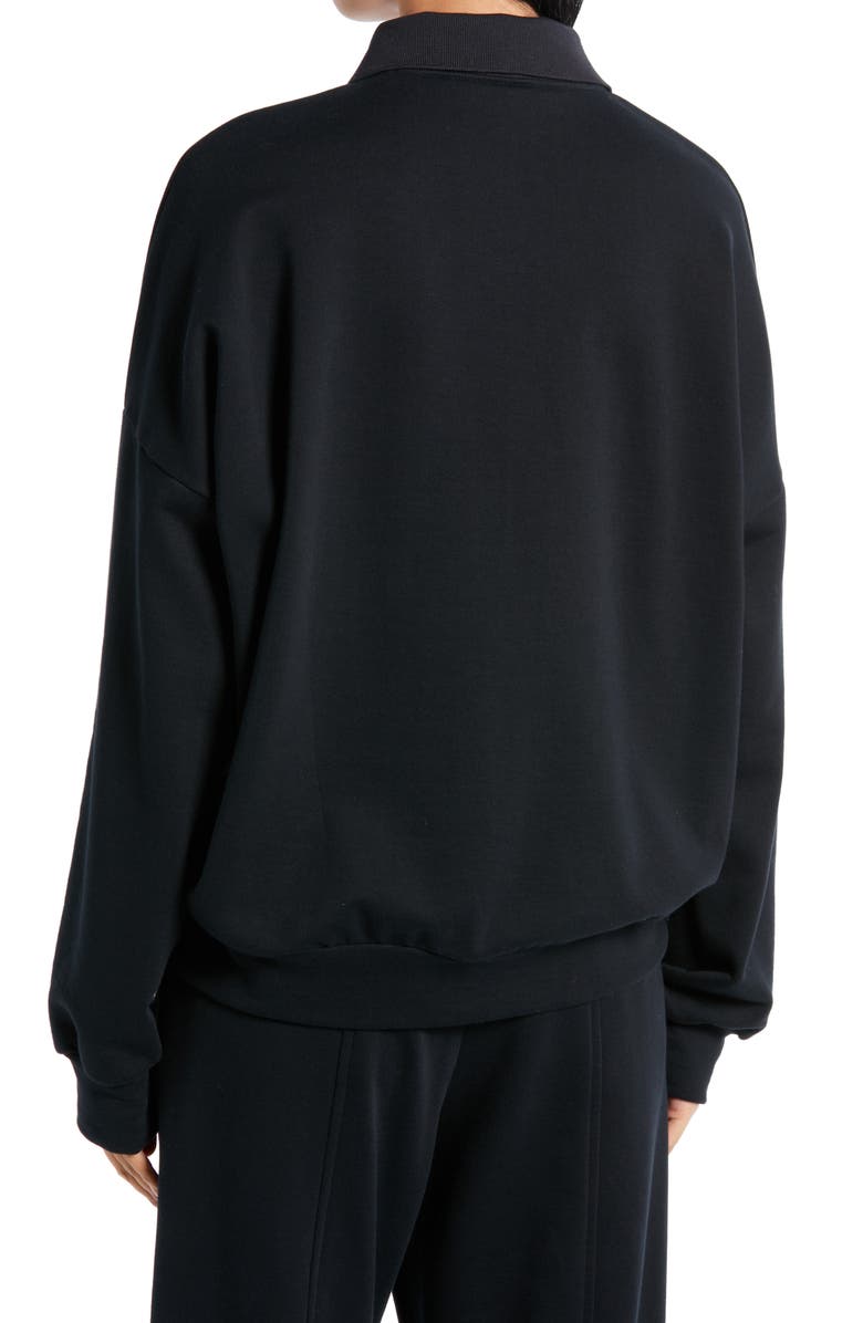 The Row Corzas Cotton Jersey Polo Top, Alternate, color,