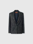 Missoni Striped Lamé Knit Blazer