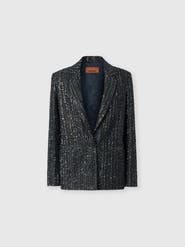 Missoni Striped Lamé Knit Blazer