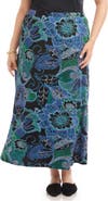 Karen Kane Floral Print Bias Cut Midi Skirt