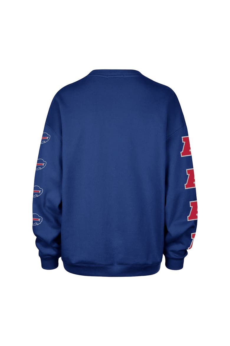 Women's '47  Royal Buffalo Bills Go Big Oversized Pullover Sweatshirt, Alternate, color, Royal