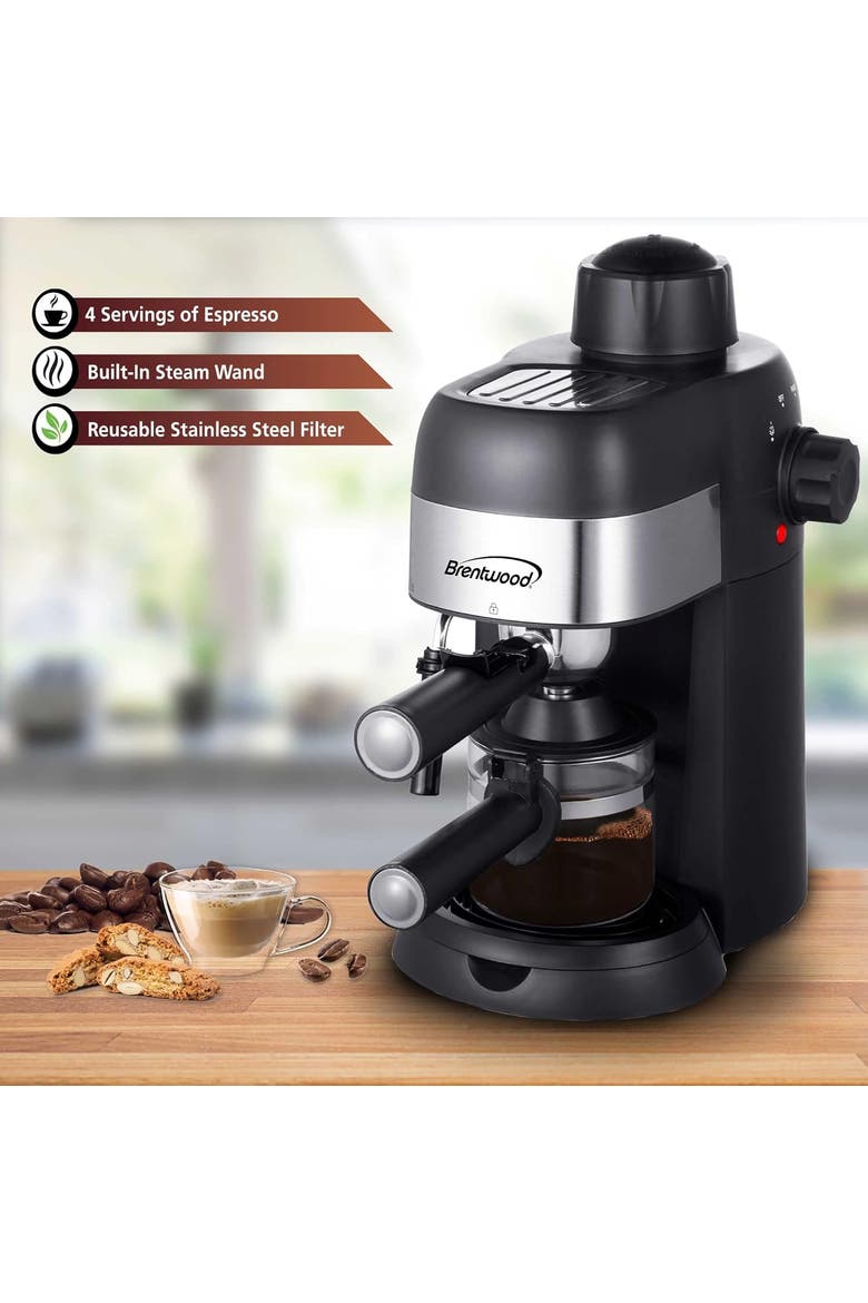 Espresso and Cappuccino Maker, Alternate, color, Metal
