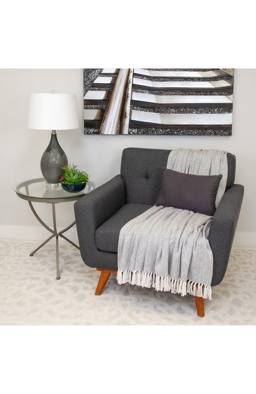 Parkland Collection Oblong Throw Pillow In Gray