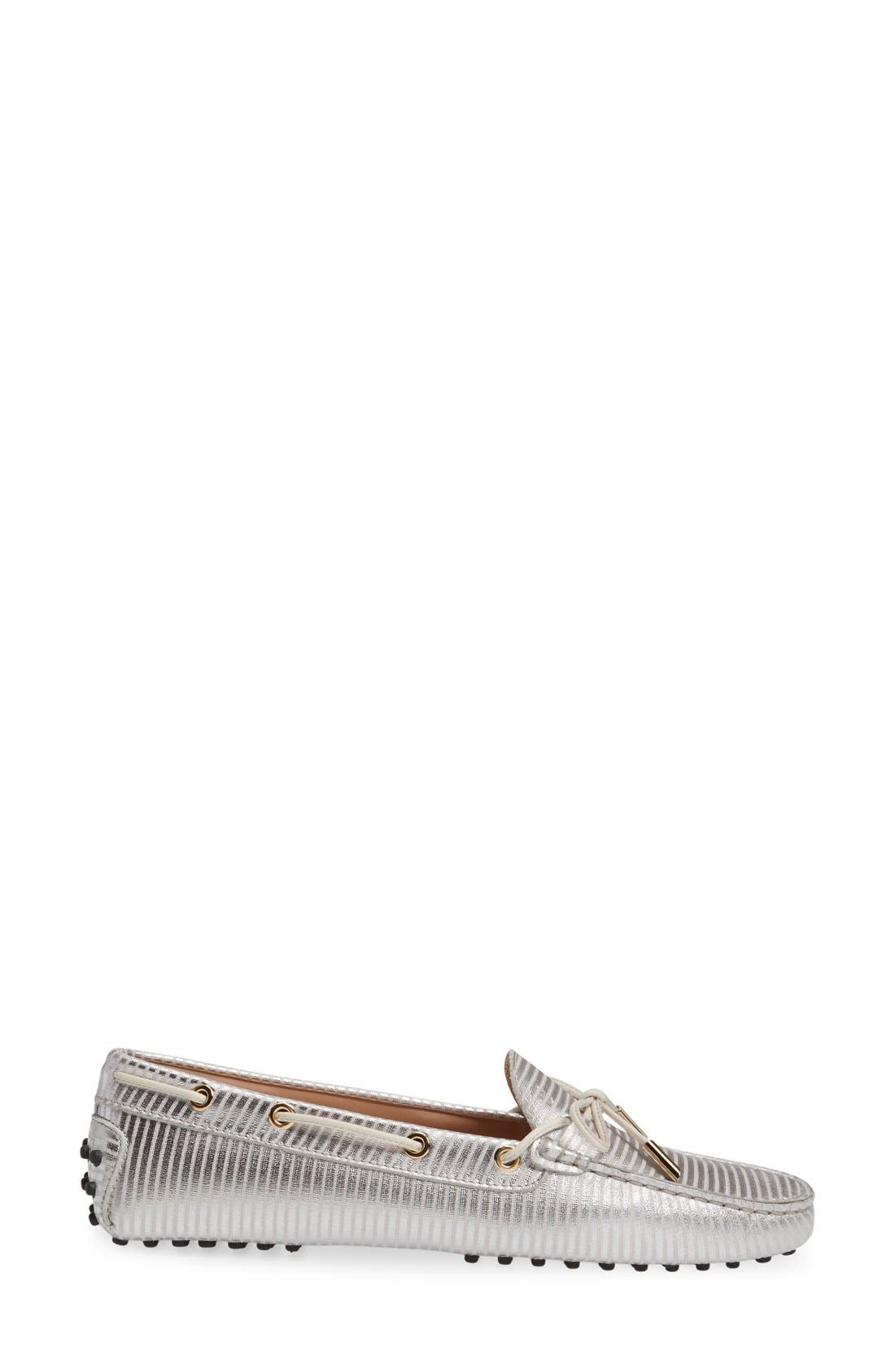 'Gommini' Moccasin, Alternate, color, SILVER LEATHER